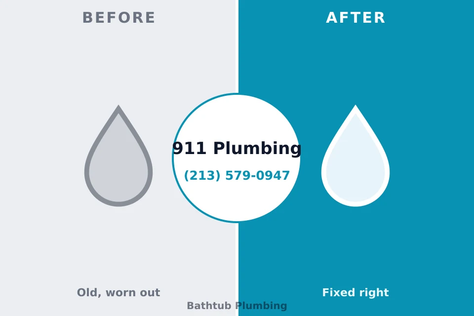 Before and after: plumbing company St. Rose, LA